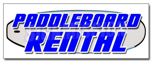Paddle Board Rental Decal
