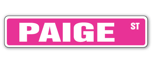 Paige Street Vinyl Decal Sticker