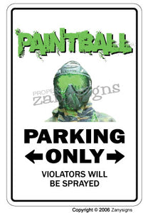 PAINTBALL Sign