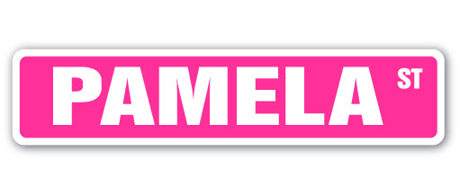 Pamela Street Vinyl Decal Sticker