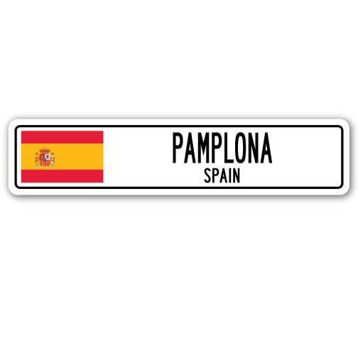 Pamplona, Spain Street Vinyl Decal Sticker