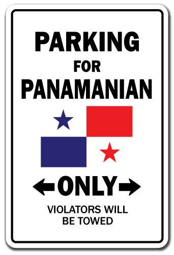 PARKING FOR PARAMANIAN ONLY Sign