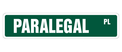 Paralegal Street Vinyl Decal Sticker