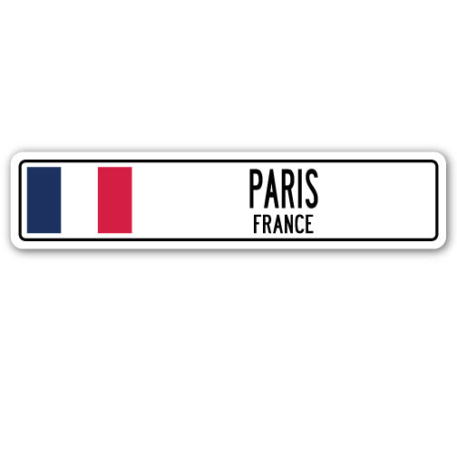 Paris, France Street Vinyl Decal Sticker