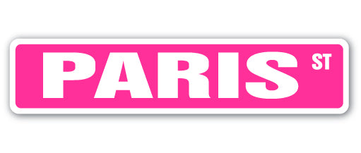 Paris Street Vinyl Decal Sticker