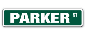 PARKER Street Sign