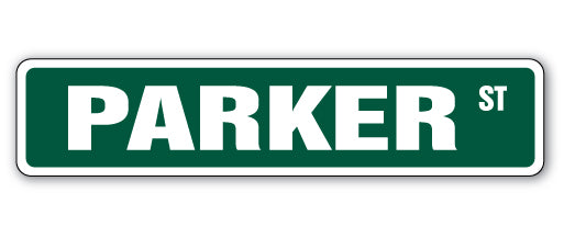 PARKER Street Sign