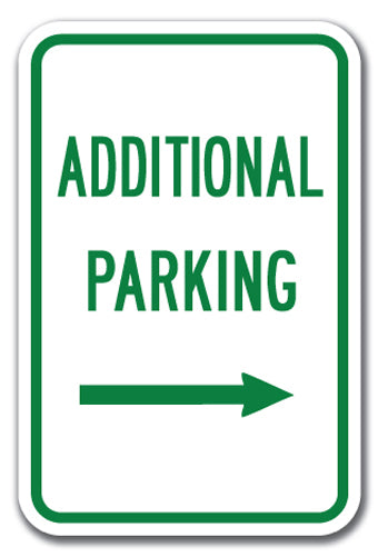 Additional Parking with Right Arrow
