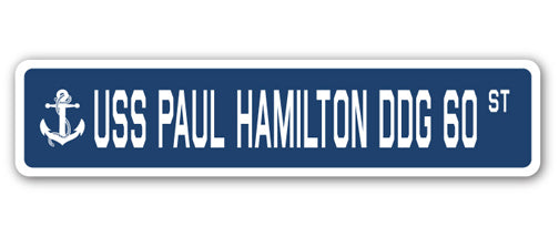 USS Paul Hamilton Ddg 60 Street Vinyl Decal Sticker