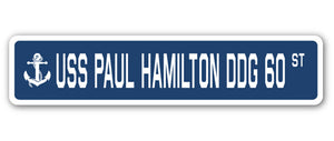 USS Paul Hamilton Ddg 60 Street Vinyl Decal Sticker