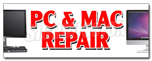 Pc & Mac Repair Decal