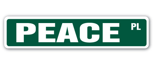 Peace Street Vinyl Decal Sticker