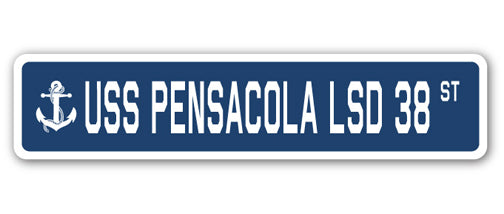 USS Pensacola Lsd 38 Street Vinyl Decal Sticker