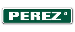 Perez Street Vinyl Decal Sticker