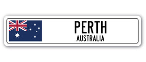 Perth, Australia Street Vinyl Decal Sticker