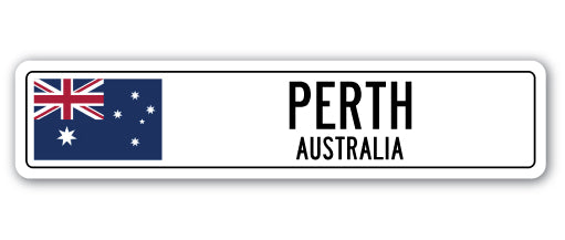 Perth, Australia Street Vinyl Decal Sticker