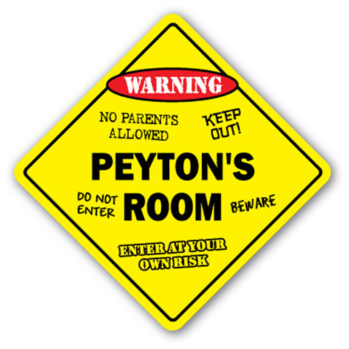 Peyton's Room Vinyl Decal Sticker