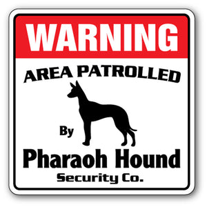 Pharaoh Hound Security Vinyl Decal Sticker