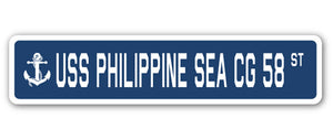 USS Philippine Sea Cg 58 Street Vinyl Decal Sticker