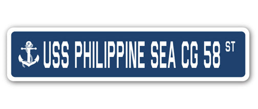 USS Philippine Sea Cg 58 Street Vinyl Decal Sticker