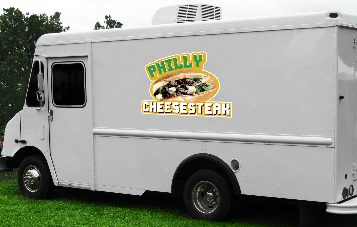 Philly Cheesesteak Die Cut Decal