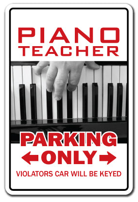 Piano Teacher Vinyl Decal Sticker