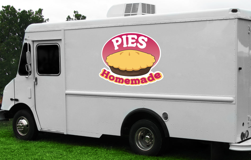 Pies Homemade Die Cut Decal