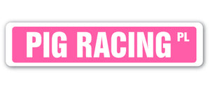 Pig Racing Street Vinyl Decal Sticker