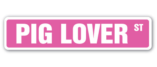 Pig Lover Street Vinyl Decal Sticker