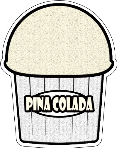 Pina Colada Flavor Decal