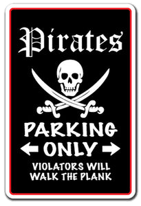 Pirates Parking Vinyl Decal Sticker