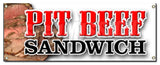 Pit Beef Sandwich Banner