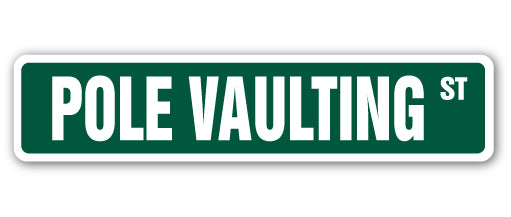 Pole Vaulting Street Vinyl Decal Sticker