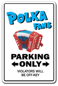 Polka Fan Vinyl Decal Sticker