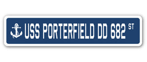 USS Porterfield Dd 682 Street Vinyl Decal Sticker