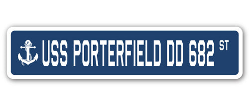 USS Porterfield Dd 682 Street Vinyl Decal Sticker