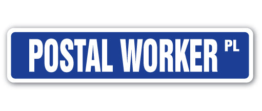 Postal Worker Street Vinyl Decal Sticker