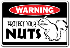 Protect Your Nuts Squirrel Vinyl Decal Sticker