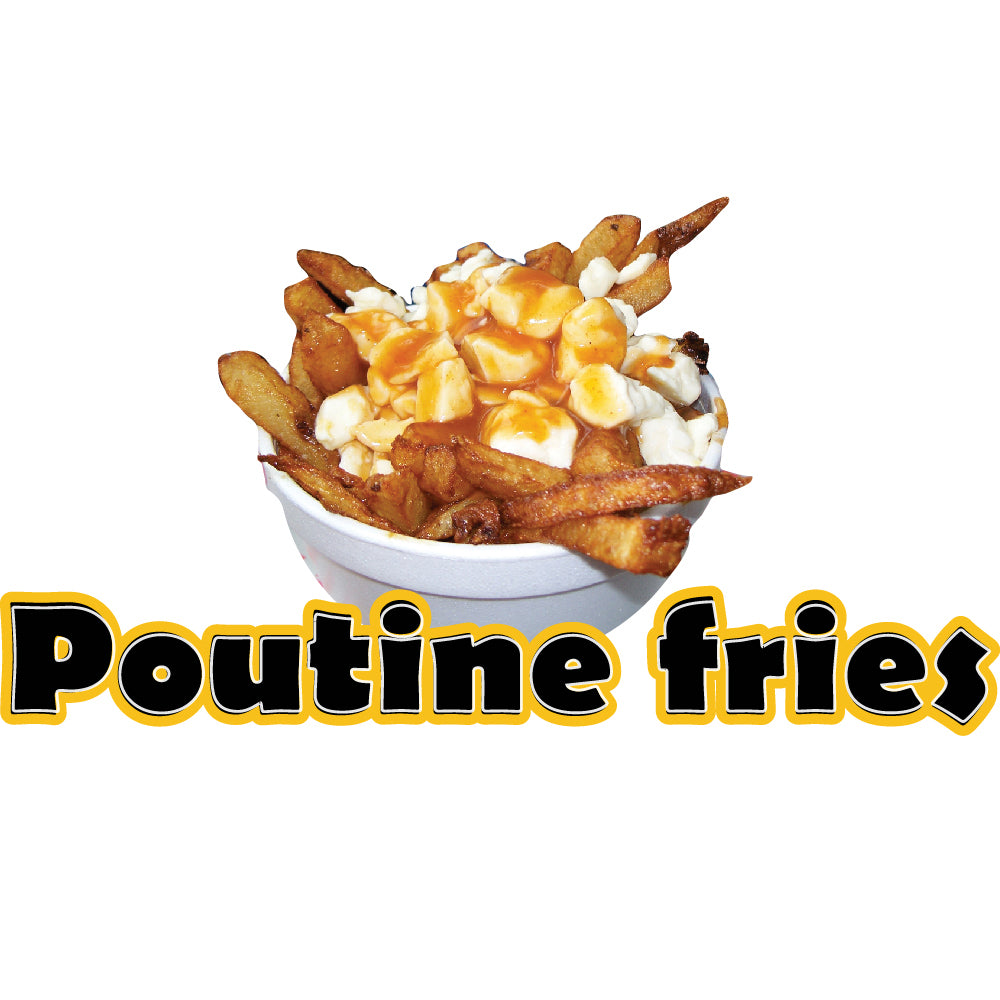 Poutine Fries Die Cut Decal