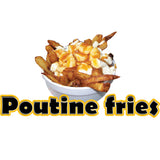 Poutine Fries Die Cut Decal
