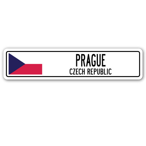 PRAGUE, CZECH REPUBLIC Street Sign