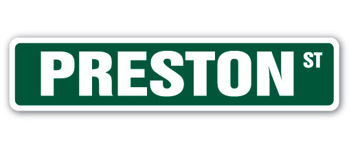 Preston Street Vinyl Decal Sticker