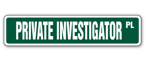 Private Investigator Street Vinyl Decal Sticker