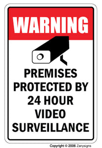 Video Surveillance Vinyl Decal Sticker