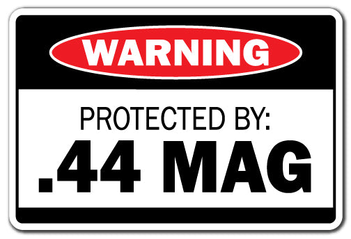 Protected By .44 Mag Vinyl Decal Sticker