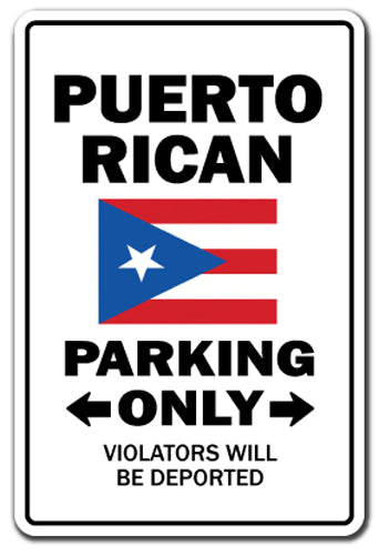 Puerto Rican Parking Vinyl Decal Sticker