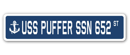 USS PUFFER SSN 652 Street Sign