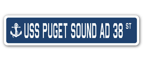 USS Puget Sound Ad 38 Street Vinyl Decal Sticker