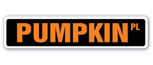 Pumpkin Street Vinyl Decal Sticker