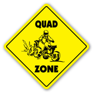 Quad Zone Vinyl Decal Sticker